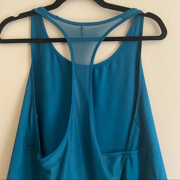 Under armour• Poseidon blue athletic razor back tank top - Picture 5 of 7